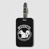 Étiquette À Bagage Patch d'écureuil secret pour protéger vos noix (Devant Vertical)