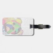 Étiquette À Bagage Patchwork Bulldog (Dos horizontal)