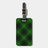 Étiquette À Bagage Pâte verte de tartan MacArthur (Devant Vertical)