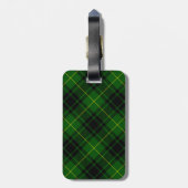Étiquette À Bagage Pâte verte de tartan MacArthur (Dos Vertical)