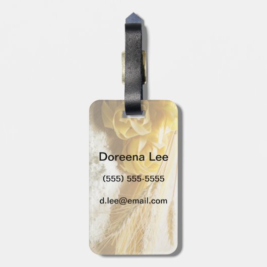 Étiquette À Bagage Pâtes (Dos Vertical)