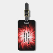 Étiquette À Bagage Patinage en rouge (Devant Vertical)