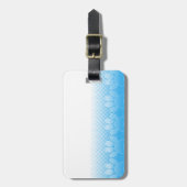 Étiquette À Bagage Patrouilles Bleues Et Blancs Avec Arrière - plan D (Devant Vertical)