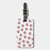 Étiquette À Bagage Patrouilles de Doodle, Paws de Chien, Paws De Bour (Devant Vertical)