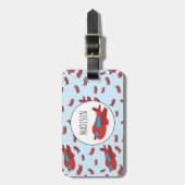 Étiquette À Bagage Pattern custom Nom (Devant Vertical)