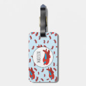 Étiquette À Bagage Pattern custom Nom (Dos Vertical)