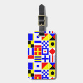 Étiquette À Bagage Pattern de Colorful (Devant Vertical)