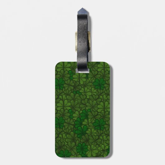 Étiquette À Bagage Pattern St Patrick (Dos Vertical)