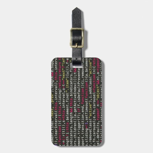 Étiquette À Bagage Patters de Developer (Devant Vertical)