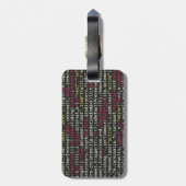 Étiquette À Bagage Patters de Developer (Dos Vertical)