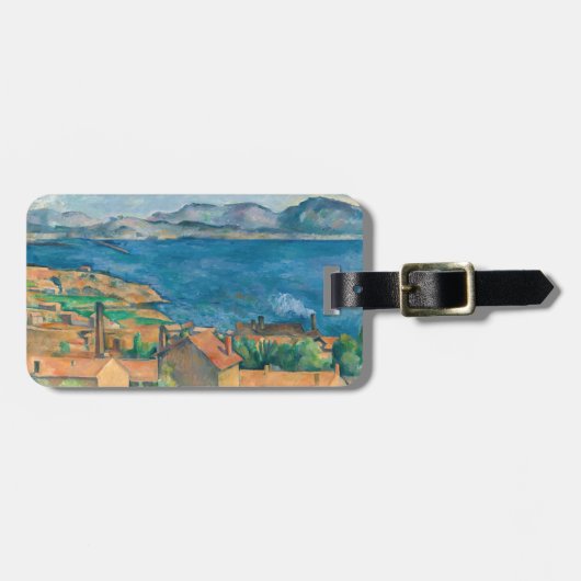 Étiquette À Bagage Paul Cezanne - Baie de Marseille, vue d'Estaque (Devant horizontal)