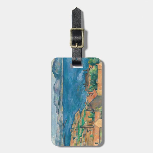 Étiquette À Bagage Paul Cezanne - Baie de Marseille, vue d'Estaque (Devant Vertical)