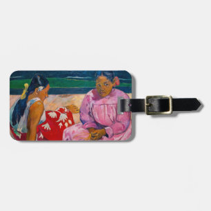 Étiquette À Bagage Paul Gauguin - Femmes de Tahiti sur la plage