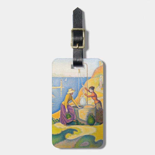 Étiquette À Bagage Paul Signac - Femmes dans le puits (Devant Vertical)