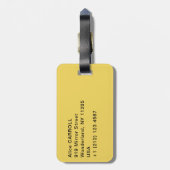 Étiquette À Bagage Paul Signac - Place des Lices, Saint-Tropez (Dos Vertical)