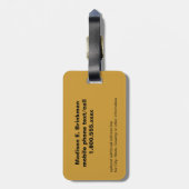 Étiquette À Bagage Paume TreeTag d'Hawaï (Dos Vertical)