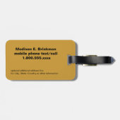 Étiquette À Bagage Paume TreeTag d'Hawaï (Dos horizontal)