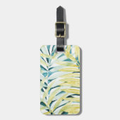 Étiquette À Bagage Paumes ensoleillées - feuille de palmier (Devant Vertical)