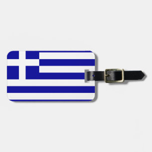 Étiquette À Bagage pavillon de la Grèce