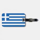 Étiquette À Bagage pavillon de la Grèce (Dos horizontal)