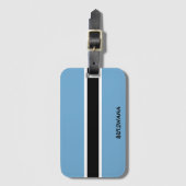 Étiquette À Bagage Pavillon national du Botswana patriotique (Devant Vertical)