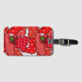 Étiquette À Bagage Pavot rouge (Devant Horizontal)