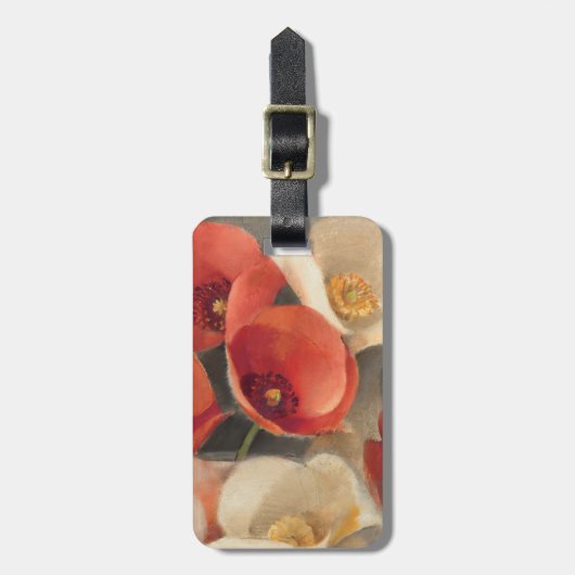 Étiquette À Bagage Pavots en pleine floraison (Devant Vertical)