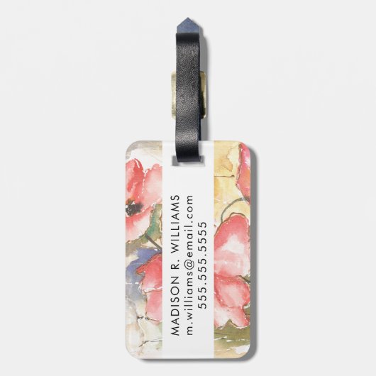 Étiquette À Bagage Pavots mous I (Dos Vertical)