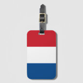 Étiquette À Bagage Pays-Bas Drapeau Souvenir moderne (Devant Vertical)