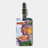 Étiquette À Bagage Paysage avec canal aquatique à Bruges (Devant Vertical)