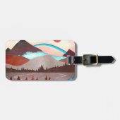 Étiquette À Bagage Paysage Blue Rainbow (Devant horizontal)