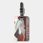 Étiquette À Bagage Paysage Blue Rainbow (Devant Vertical)