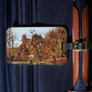 Étiquette À Bagage Paysage D'Automne, Près De Pontoise,