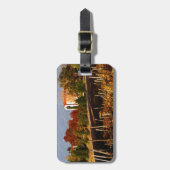 Étiquette À Bagage Paysage d'automne toscan (Devant Vertical)