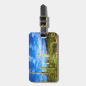 Étiquette À Bagage Paysage de cactus du désert, Arizona (Devant Vertical)