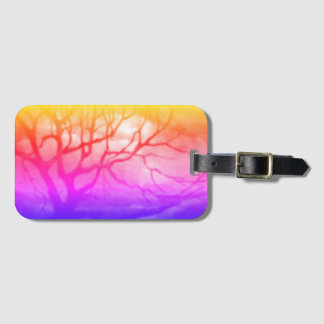 Étiquette À Bagage Paysage de campagne; représentation de la beauté d