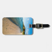 Étiquette À Bagage Paysage de la plage tropicale, Fidji (Devant horizontal)