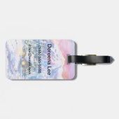 Étiquette À Bagage Paysage d'hiver (Dos horizontal)