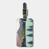 Étiquette À Bagage Paysage du lac Red Sky (Devant Vertical)