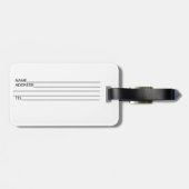 Étiquette À Bagage Paysage  Oia Santorin Étiquette de bagage (Dos horizontal)