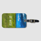 Étiquette À Bagage Paysage rural de Saint-Kitts (Devant Horizontal)