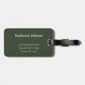 Étiquette À Bagage Paysage toscan avec vignobles et un vélo (Dos horizontal)