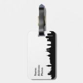 Étiquette À Bagage Paysage urbain de silhouette d'horizon de Londres (Dos Vertical)