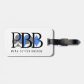 Étiquette À Bagage PBB Luggage Tag - Blue (Dos horizontal)