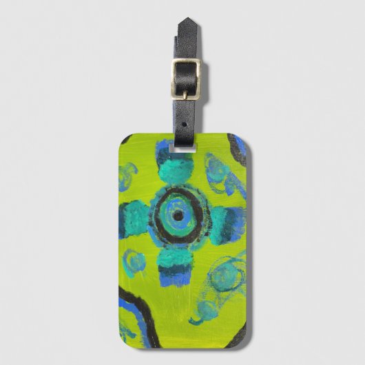 Étiquette À Bagage Peacock (Devant Vertical)