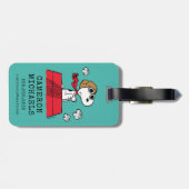 Étiquette À Bagage Peanuts | Snoopy l'as de l'aviation (Dos horizontal)