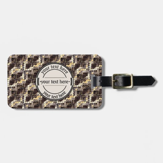 Étiquette À Bagage Peau de serpent, Python, Anaconda, peau, reptile,  (Devant horizontal)