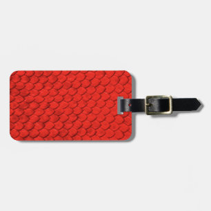 Étiquette À Bagage Peau rouge de lézard