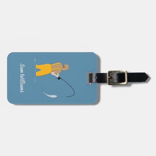 Étiquette À Bagage Pêche (Devant horizontal)