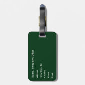 Étiquette À Bagage Pêche à la capture et à la mise en liberté (Dos Vertical)